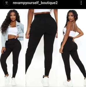 Black High-Waisted Joggers